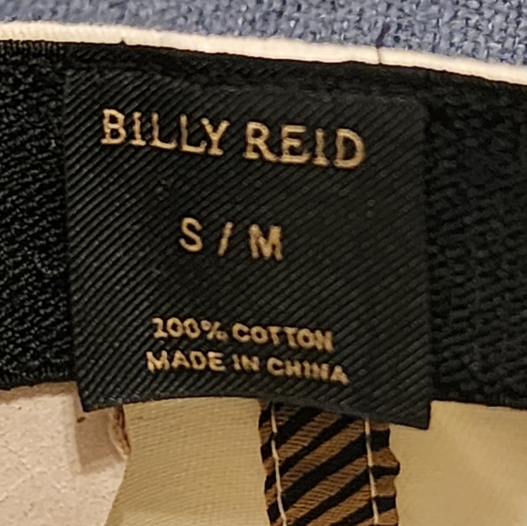 Billy Reid Cream + Black Loisiana State Embroided Basrball Hat, Size SM/MD